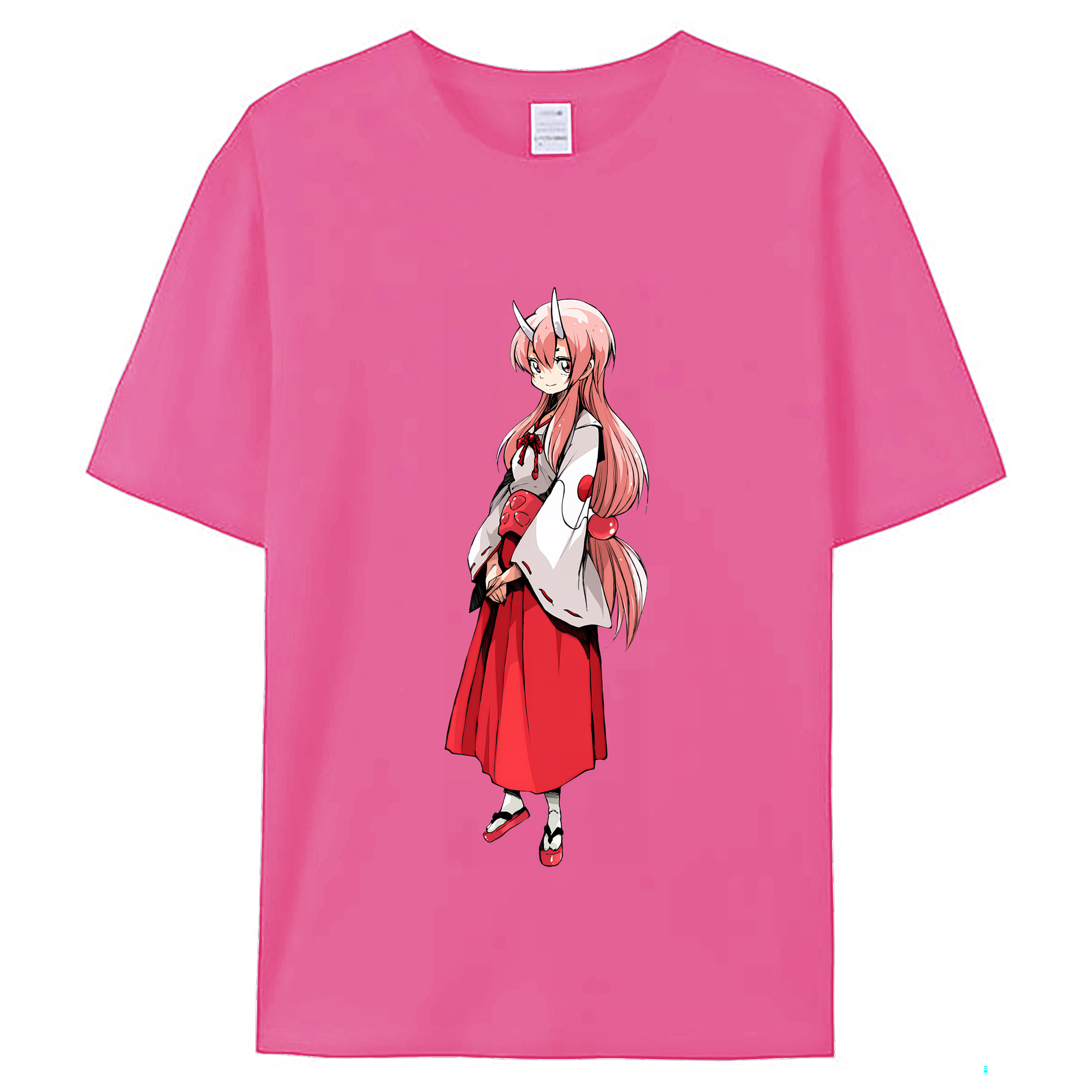 （画像用） 転スラ Regarding Reincarnated to Slime レディースカジュアルプリントTシャツ（綿100％）